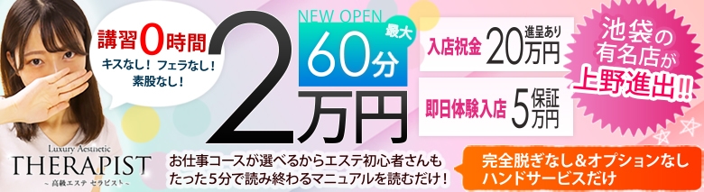 高級エステセラピスト上野店