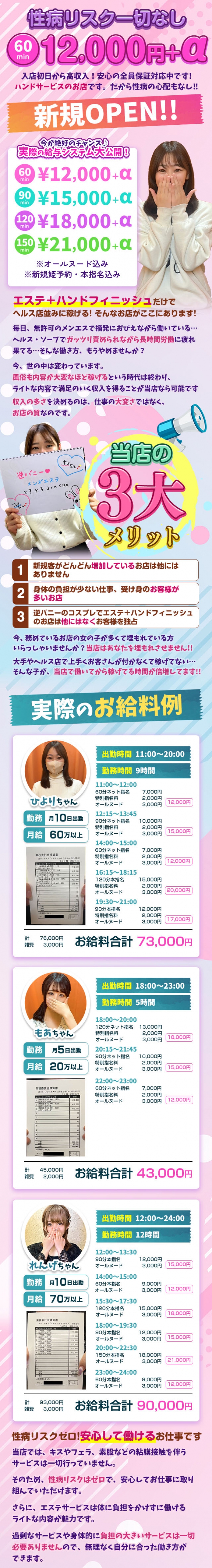 逆バニーメンズエステ とろとろオイルSPA_PickUp画像1